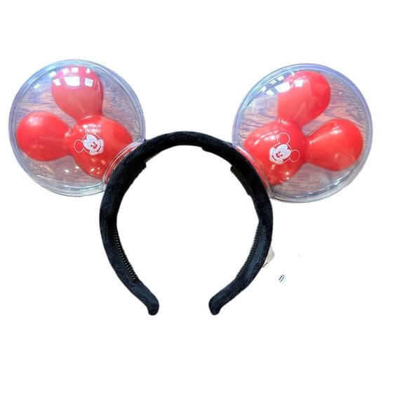 Disney Parks Best Day Ever Mickey‎ Mouse Balloons Red Light Up Ears Headband - Picture 1 of 5